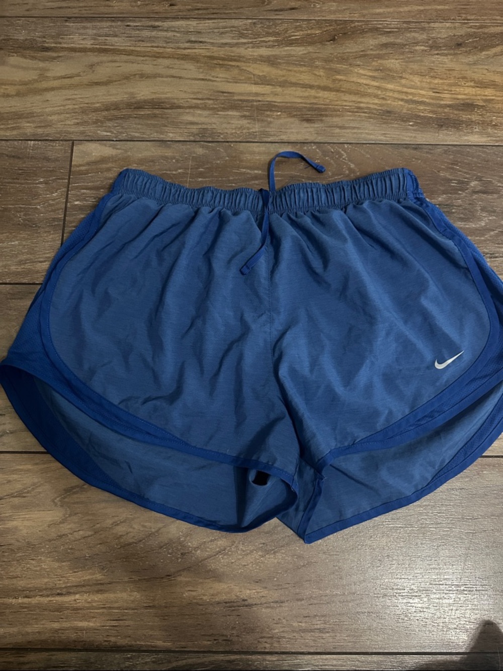 Nike Royal Blue Women's Athletic Shorts with Swoosh